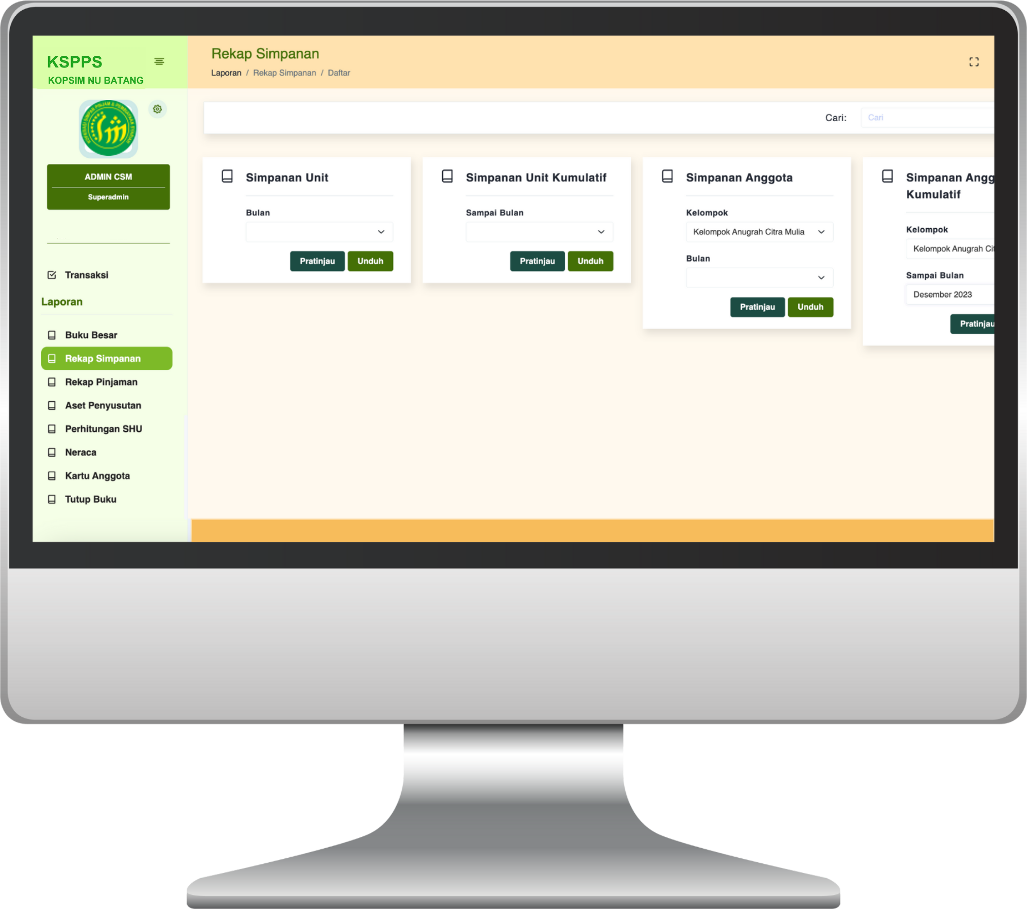 Laporan-Rekap-Simpanan