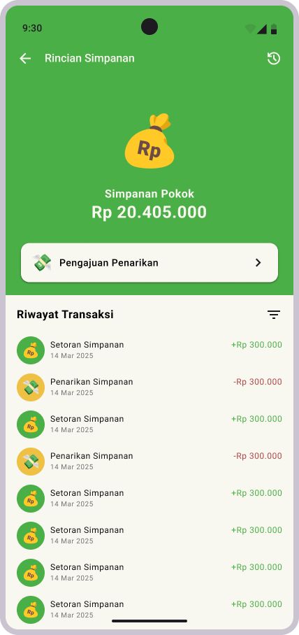 Rincian-Riwayat-Simpanan